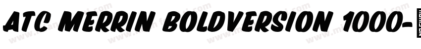 ATC Merrin BoldVersion 1000字体转换